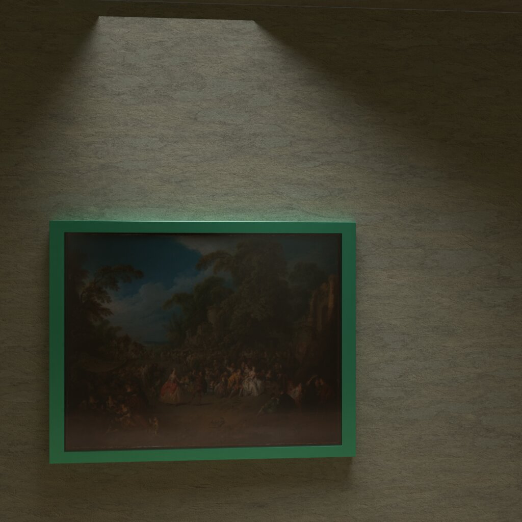 Synthetic gallery render of The Fair at Bezons by Jean-Baptiste Joseph Pater