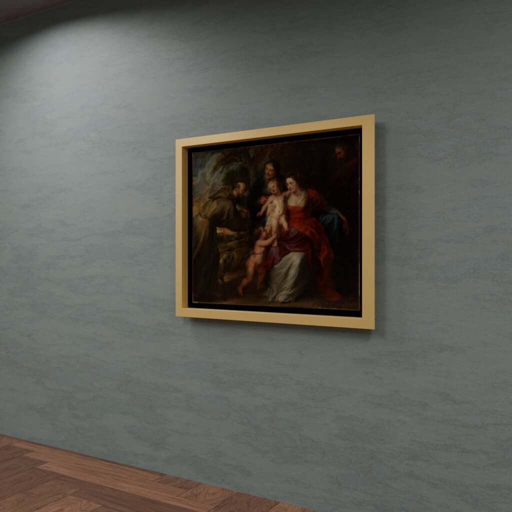 Synthetic gallery render of The Holy Family with Saints Francis and Anne by Peter Paul Rubens