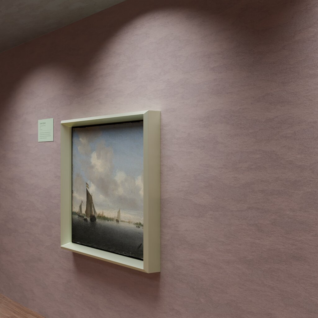 Synthetic gallery render of Marine by Salomon van Ruysdael