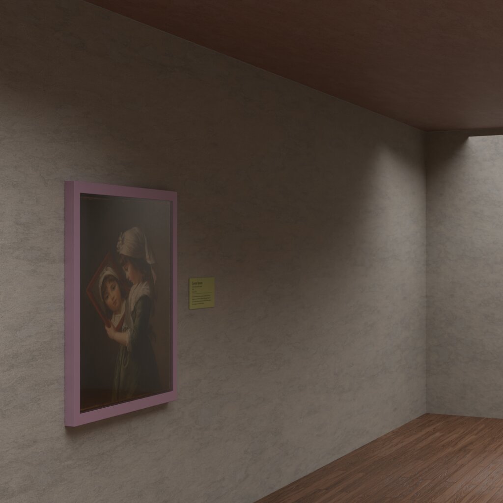 Synthetic gallery render of Julie Le Brun Looking in a Mirror by Elisabeth Louise Vigée Le Brun
